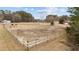 Wide shot of fenced pasture land, horses and utility lines at 3405 Wilsons Mills Rd, Smithfield, NC 27577