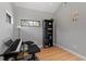 Bedroom with natural light, wood floors, and versatile space for creativity or relaxation at 38 Kingbird Ln, Chapel Hill, NC 27517