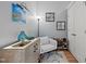 Hallway area offering shoe storage and a reading nook that offers a comfortable and organized living space at 400 W North St # 804, Raleigh, NC 27603