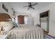 Bedroom with a wood-burning fireplace, tv and ensuite bathroom provides relaxation and convenience at 4420 Bunton Swaim Rd, Liberty, NC 27298