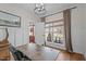 Office space with wood floors, natural light, and a view of the front yard at 4420 Bunton Swaim Rd, Liberty, NC 27298