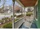 Cozy front porch featuring rocking chairs, a view of the street, and classic details at 603 Polk St, Raleigh, NC 27604