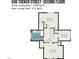 This is the floor plan for the second floor of 636 Tucker Street at 636 Tucker St, Burlington, NC 27215