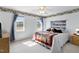 Serene bedroom bathed in natural light with a horse theme and calming views of the landscape at 6404 Pulley Town Rd, Wake Forest, NC 27587