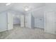 Attic with neutral carpet, two closets and an open doorway to additional space at 101 N Bloodworth St, Raleigh, NC 27601