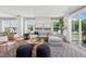 Bright and airy living room with a large sofa, stylish decor, and a cozy atmosphere, great for relaxation at 1035 Zelkova Ln, Chapel Hill, NC 27517
