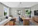 A stylish and modern office space with ample natural light, a spacious desk, and comfortable seating at 1035 Zelkova Ln, Chapel Hill, NC 27517