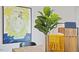 Close up of home decor art, plants and cutting board at 106 Craig Point Dr, Clayton, NC 27520