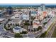 Aerial view showcases Durham's vibrant cityscape, buildings, and street layout at 2000 Moody Ln, Durham, NC 27701