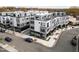 Modern townhome exterior featuring clean lines, large windows, and rooftop terraces in an urban setting at 2000 Moody Ln, Durham, NC 27701