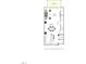 Second floor plan featuring a great room, dining area, kitchen, pantry and powder room at 2015 Trident Maple Ln, Chapel Hill, NC 27517