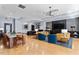 Spacious common area with a modern design and ample seating at 222 Glenwood Ave # 608, Raleigh, NC 27603