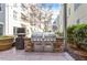 Outdoor grilling station in a shared courtyard at 222 Glenwood Ave # 608, Raleigh, NC 27603