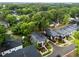 Stunning aerial view of modern homes nestled in a lush, tree-filled neighborhood, showcasing contemporary design and landscaping at 2305 Turners Aly, Raleigh, NC 27607