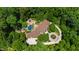 Luxury home nestled within a serene and private wooded area, featuring a custom pool at 2421 Acanthus Dr, Wake Forest, NC 27587