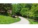 Long driveway leading to the house at 2421 Acanthus Dr, Wake Forest, NC 27587