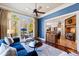 Comfortable living room with backyard view at 2421 Acanthus Dr, Wake Forest, NC 27587