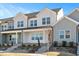 Charming new construction townhomes boast modern design and inviting front porches at 3933 Willow Gate Way, Knightdale, NC 27604