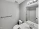 This bathroom has an integrated sink and shower-tub combination at 4804 Red Coat Ct, Raleigh, NC 27616