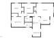 Floor plan of the home layout including bedrooms, living room, kitchen, and bathrooms at 4804 Red Coat Ct, Raleigh, NC 27616