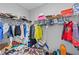 Walk-in closet with shelving and rod, providing ample storage space at 629 Kenyon Spring Dr, Zebulon, NC 27597