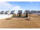 Small backyard with minimal landscaping, privacy fence in a Gathering friendly neighborhood at 917 Matterhorn Dr, Fuquay Varina, NC 27526