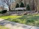 Widewaters Village neighborhood entrance monument with decorative stone and beautiful landscaping at 917 Widewaters Pkwy, Knightdale, NC 27545