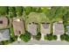 Aerial view of the home and neighborhood, showcasing the property's location and surroundings at 1106 Bellenden Dr, Durham, NC 27713