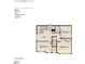 Floor plan of the second floor featuring 4 bedrooms, a loft and attic access at 130 W Crescent Mills Blvd # Homesite 251, Wilson's Mills, NC 27520