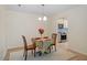 Cozy dining area with kitchen view at 205 Clancy Cir, Cary, NC 27511