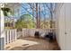 Private patio with seating area at 205 Clancy Cir, Cary, NC 27511