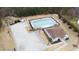 Aerial view of lovely home in residential neighborhood with nearby community pool at 222 Friesan Way, Rolesville, NC 27571