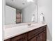 Bathroom features a marble countertop, updated vanity, and a framed mirror at 222 Friesan Way, Rolesville, NC 27571