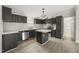 Stylish kitchen features dark cabinetry, stainless appliances, and a center island at 248 Dutches Ln, Henderson, NC 27537