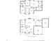 Detailed floor plan showcasing layout of a two-story home with dimensions for rooms and garage at 3659 Coach Lantern Ave, Wake Forest, NC 27587