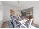 An elegant dining area flows into the kitchen, perfect for entertaining guests at 3727 Bellevue Rd, Raleigh, NC 27609