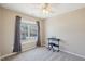 Bedroom with a window and keyboard at 3809 Volkswalk Pl, Raleigh, NC 27610