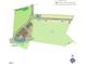 Community map showcasing the layout of single-Gathering homes and townhomes with green spaces and a pond at 7577 Percussion Dr, Apex, NC 27539