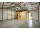Open metal framed interior space with plywood structure at 765 Townsville Landing Rd, Henderson, NC 27537