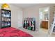 Comfortable bedroom showcasing decoratively displayed stuffed animals, offering a cozy and inviting space at 801 Myrtle Grove Ln, Apex, NC 27502