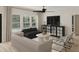 Cozy living room with plush seating, large windows, and stylish decor, perfect for relaxation at 108 N Stonemill Trl # Homesite 254, Wilson's Mills, NC 27520