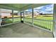 Relaxing screened porch overlooking a beautiful backyard at 108 N Stonemill Trl # Homesite 254, Wilson's Mills, NC 27520