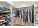 Functional walk-in closet with ample storage, shelving and hanging space at 1115 Wake Forest Rd # B, Raleigh, NC 27604