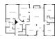 Detailed floor plan showcasing the layout of the home's main level with labeled rooms and features at 138 Parkdale Ln, Clayton, NC 27520