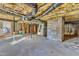The unfinished basement reveals the home's infrastructure and utilities at 152 E Tryon St, Hillsborough, NC 27278