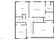 Second floor layout with bedrooms, bathrooms, laundry room, and a walk-in closet at 1756 Main Divide Dr, Wake Forest, NC 27587