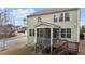 Inviting screened back porch with a deck, perfect for outdoor enjoyment and relaxation at 1800 Bodwin Ln, Apex, NC 27502
