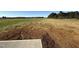 Backyard with a partially seeded lawn at 22 Wynd Crest Way, Benson, NC 27504