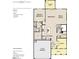 First floor floor plan with primary bedroom, kitchen, Gathering room, study, and 2 car garage at 229 S Harvest Ridge Way # Homesite 208, Clayton, NC 27520