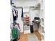 Walk-in closet featuring shelves, hanging rods, and ample storage for clothing and accessories at 254 Pedernales Dr, Smithfield, NC 27577